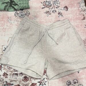 TNA Light Heather Gray Athletic Drawstring Shorts